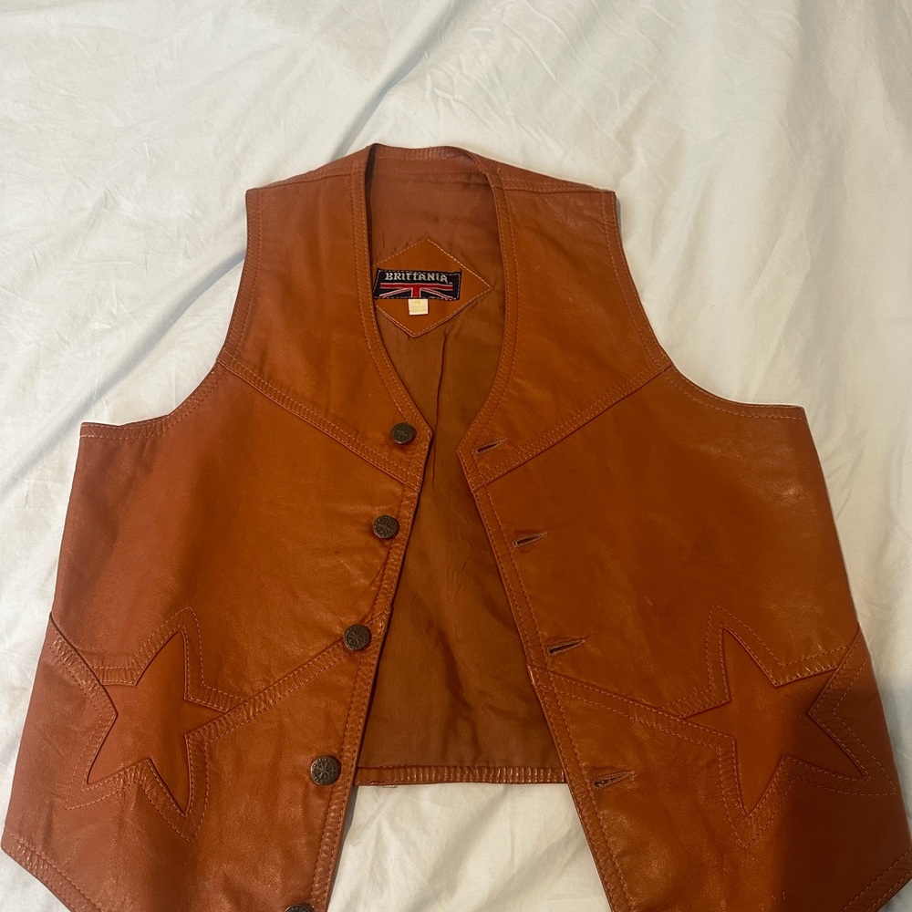 Brittania Vintage leather Vest